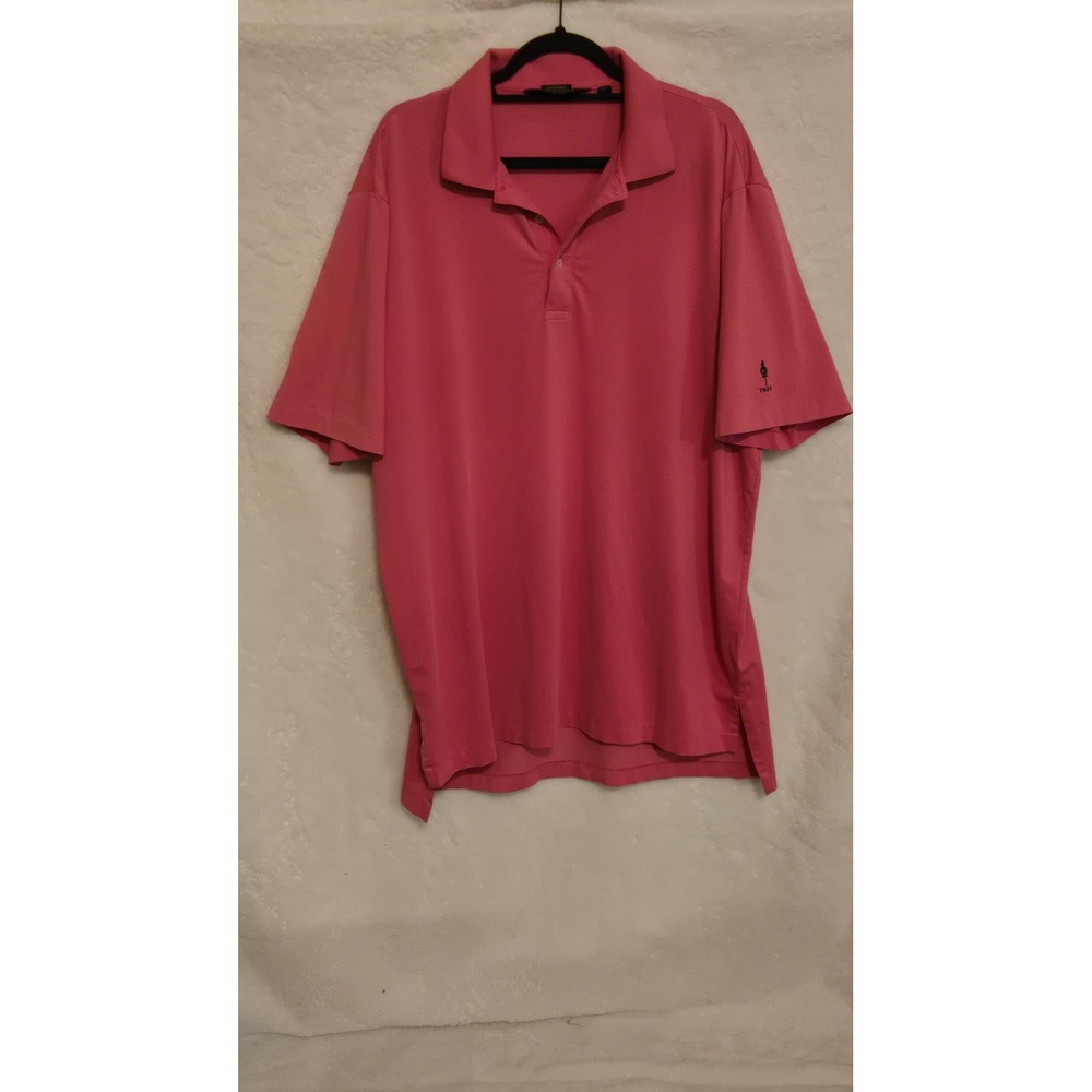 Polo Ralph Lauren Performance Golf Shirt Mens XL Pink Pima Cotton Pinehurst 1895